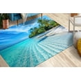 thumbnail image 4 of Landscape Rug, Runner Rug, Tropical Ocean Rug, Customs Rug, Coastal Rug, Cute Rugs, Personalized Gifts Rug, Ocean View Rugs, Modern Rug, 1.7'x2.3' - 50x70 cm, 4 of 8