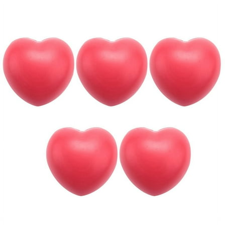 5X Heart Stress Reliever Ball Red