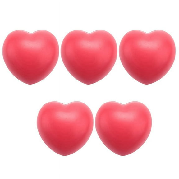 5X Heart Stress Reliever Ball Red