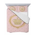 thumbnail image 7 of Golden Crown Twin Size Down Alternative Comforter, Lightweight Comforter Quilt Bedding Set with Pillow Shams Pink Cartoon Funny Geometric Plaid Art All Seasons Bed Comforter Duvet Insert 68"x86", 7 of 7