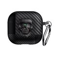 thumbnail image 2 of Case for Airpods 4th Generation 2024 Fiber Pattern Cover With Skull Switch and Carabiner, 2 of 5