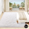 thumbnail image 3 of ASPILLOW 8x10 Large Fluffy Rugs,Soft Fuzzy Plush Indoor Carpets for Bedroom Living Room, Play Room,White, 3 of 7