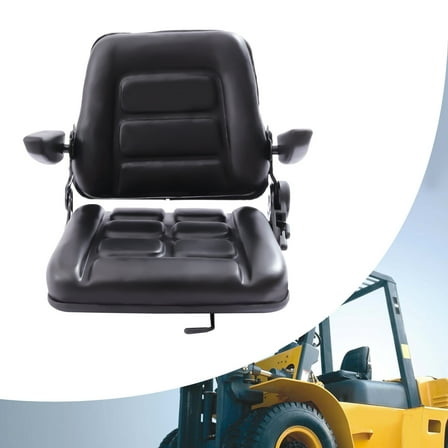Truck Forklift Seat with Adjustable 35-175 Degrees Movable Foldable Backrest