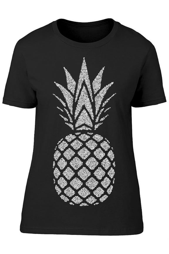 Pineapple Exotic Fruit Art T-Shirt Women -Image by Shutterstock, Female Large