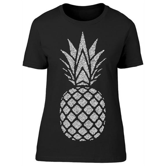 Pineapple Exotic Fruit Art T-Shirt Women -Image by Shutterstock, Female 3X-Large