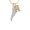 M, variant on Good Luck Italian Horn - A - Gold Tone Crystal Initial Sophia Necklace, 18" 1"