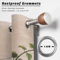 thumbnail image 2 of Outdoor Curtains for Patio Waterproof, Ladybugs Eucalyptus Outdoor Privacy Panels Grommet, Spring Botanical Leaves Retro Blackout Outside Curtains for Porch/Cabana/Pergola/Gazebo 54"x84", 2 Panels, 2 of 8