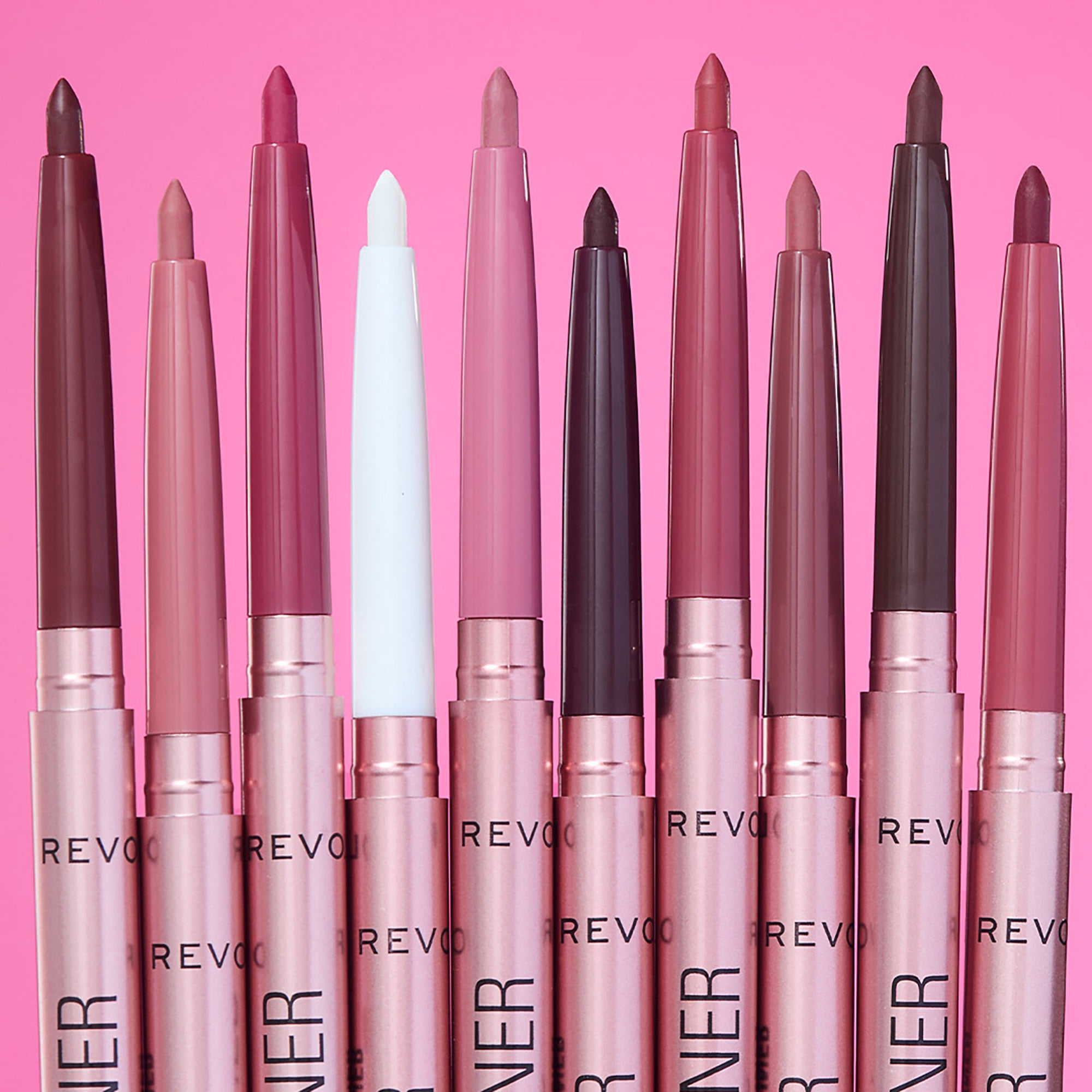 Revolution Beauty Pout Bomb Plumping Lip Liner, Long-Lasting with Hyaluronic Acid, Doll Cool Nude, 1 Count
