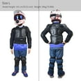 thumbnail image 2 of Kids Motorcycle Armor Dirt Bike Gear Suit Knee Elbow Chest Spine Protector Black Size L, 2 of 8