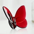 thumbnail image 6 of deevoka Crystal Butterfly Figurine Flying Butterfly Figurine for Bookshelf Fireplace Red, 6 of 9