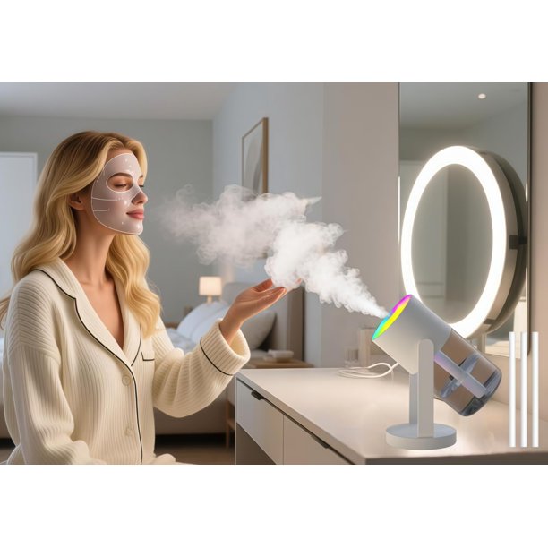Humidificador de escritorio UEISODC USB con aromaterapia y luz nocturna