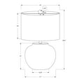 thumbnail image 5 of Table Lamp Lighting, 21"h, Table Lamp, Cream Ceramic, Ivory / Cream Shade, Modern,LED Lamp, 5 of 7