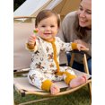 thumbnail image 4 of Cjfdfy Newborn Baby Boy Girl Western Fall Clothes Cowgirl Cactus Horse Print Long Sleeve Side Zipper Romper Infant Cute Farm Fall Winter Outfit 0-18 Months, 4 of 9