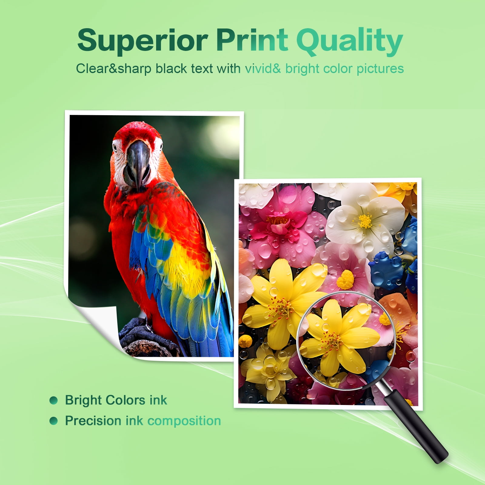 65XL Ink Cartridge Combo Pack Compatible for 65 Ink 65XL for DeskJet 3755 3772 Envy 5055 5052 Printer Ink 65