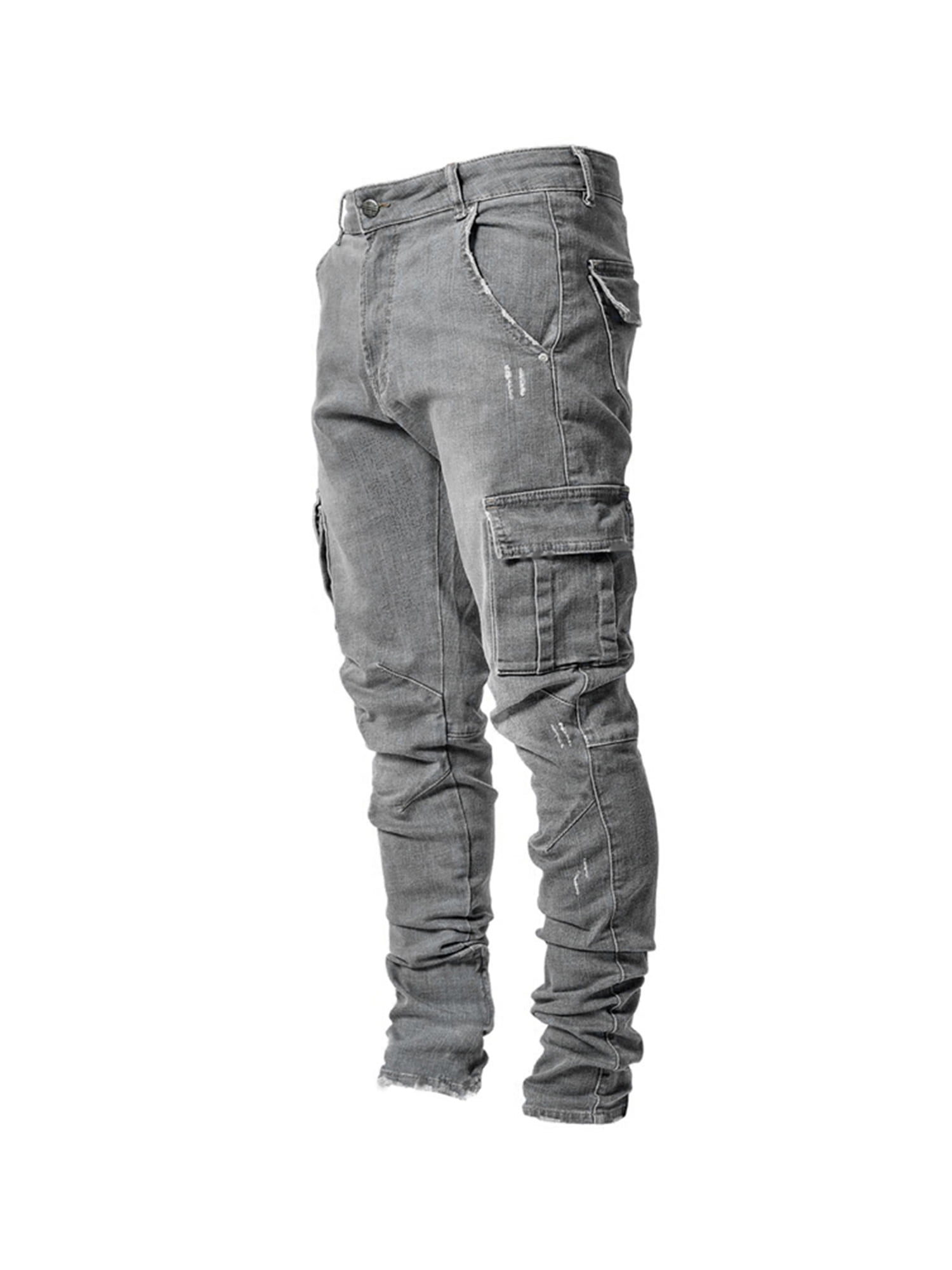 multi-pocket pleated trousers