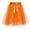 Orange, variant on Ahuyic Little Girl Short Skirts,Kids Summer Casual Skirts,2-17Years Girl's Sweet Solid Color Lace Mesh Glitter Pleated Skirt Half Skirt