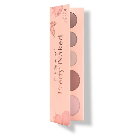 100% PURE Pretty Naked Makeup Palette All in One Compact 3 Eyeshadow, Blush, Face Highlighter, Fruit Pigmented Natural Nude, Neutral Looks for All Skin Types - Vegan (Soft, Neutral Tones)