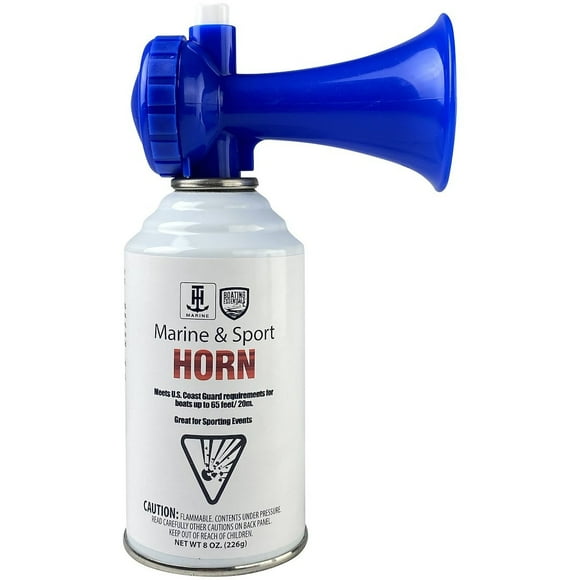 T-H Marine Air Horn BE-SA-35299-DP Loud And Attention Grabbing Sound; 8 Ounce Canister; Blue; Used For Marine Sporting Events; For Use On Boats Up To 65 Foot; USCG Approved