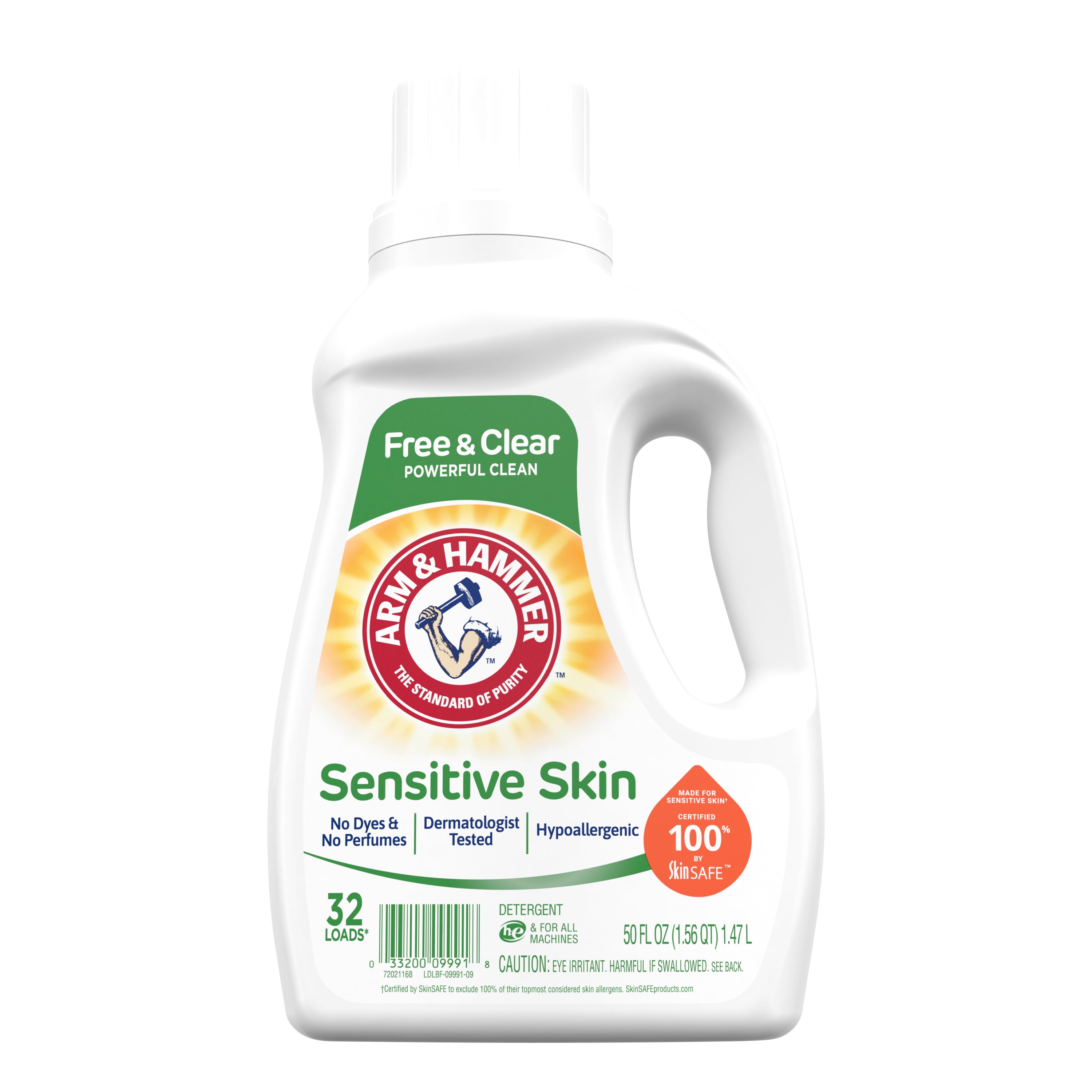 Arm & Hammer Sensitive Skin Free & Clear, 32 Loads Liquid Laundry
