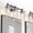 Black/Chrome, variant on Modern Industrial 2-Light Bathroom Light Fixture, Vanity Wall Sconce with E26 Base, Up/Down Installation for Bath Mirror (Black/Gold)