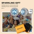thumbnail image 6 of Bestyle Round Cut Sterling Silver Stud Earrings, 0.5 Carat Simulated Aquamarine Crystal Birthstone Jewelry Gifts for Daughter Mom Wife Niece, 6 of 9