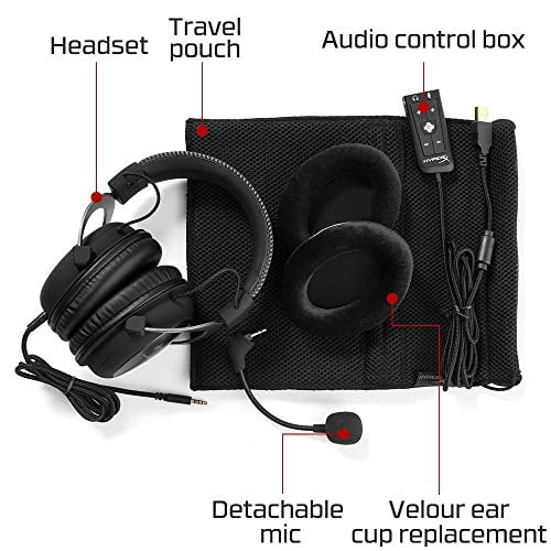 HyperX Cloud - Gaming Headset, 7.1 Surround Sound, Memory Foam Ear Pads, Durable Aluminum Frame, Detachable Microphone, Works with PC, PS4, Xbox - Gun Metal - Walmart.com