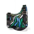 thumbnail image 4 of Diane Von Furstenberg Disco Zebra Green Utility Crossbody Bag Purse, 4 of 4