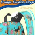 thumbnail image 5 of Airedale Terrier and Roses Blue Pattern 17" School Backpacks for Teens,Waterproof Oxford Fabric,S-Shape Padded Straps for School,Travel,Hiking,Camping, 5 of 6