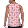 thumbnail image 3 of Easygdp Strawberries Men's Tank Top, Sleeveless Muscle T Shirts, Breathable, Quick-Dry, Loose for Gym, Running, Fitness - Medium, 3 of 9