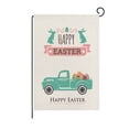 thumbnail image 2 of Visland Bunny Rabbit Happy Easter Garden Flag, Easter Eggs Farmhouse Spring Holiday Yard Outdoor Decoration, 2 of 2