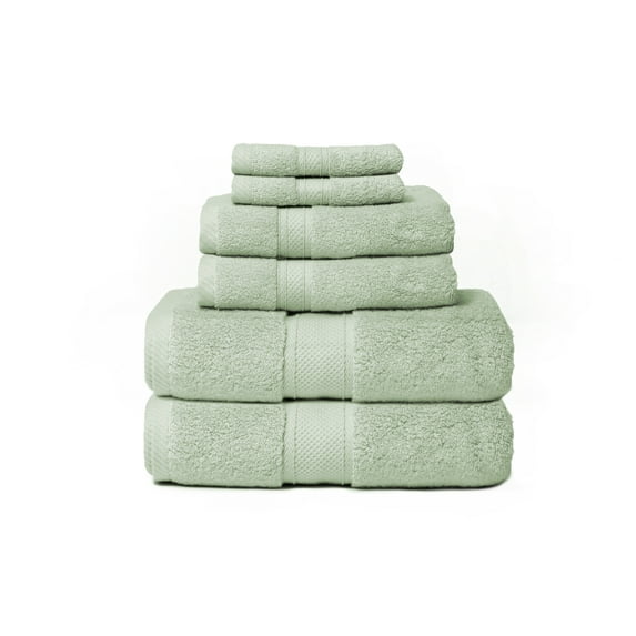 Zero Twist Hotel 6-Piece 100% Cotton Bath Towel Set