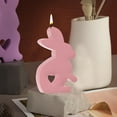 thumbnail image 2 of fsxdhpcsgfc 1PC Easter Rabbit Silicone Moulds Casting Moulds Rabbits Candle Moulds For Casting Silicone Mould Rabbit With Window Candle Mould Soap Mould Sticks Holder Candle Plates Copper Taper Candle, 2 of 7