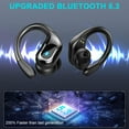 thumbnail image 5 of Wireless Earbud Sport Bluetooth 5.3 Headphones with Noise Cancelling Mic 75H HiFi Stereo Over Ear Bud with LED Display and USB-C IP7 Waterproof Earphones Button Control for iOS/Android, 5 of 7