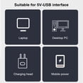 thumbnail image 4 of Seitruly USB Simulación Llama Luz 3500K 1W Atmósfera LED Lámpara de noche Computadora Viaje Dormitorio Iluminación para banco de energía Teléfono y Comunicación, 4 of 6