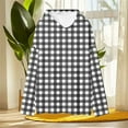 thumbnail image 4 of Women's Plaid Zipped Hoodies for Breastfeeding Long Sleeve Casual Pullover Hooded Sweatshirt Loose Tops Shirts (L, Black), 4 of 5