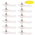 thumbnail image 1 of 100 clips para tira de luces LED, clips de soporte de montaje de silicona impermeables para accesorios de luces de tira LED de 12 mm de ancho, 1 of 5