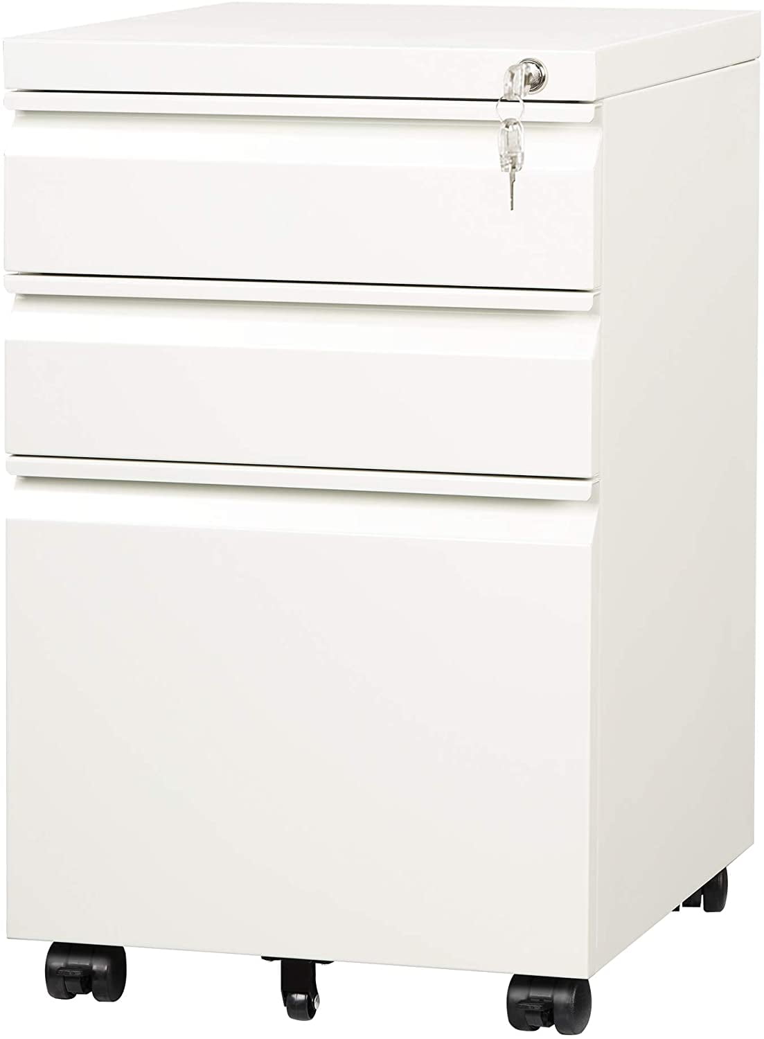 File Folders DEVAISE 3 Drawer Metal File Cabinet with Lock 