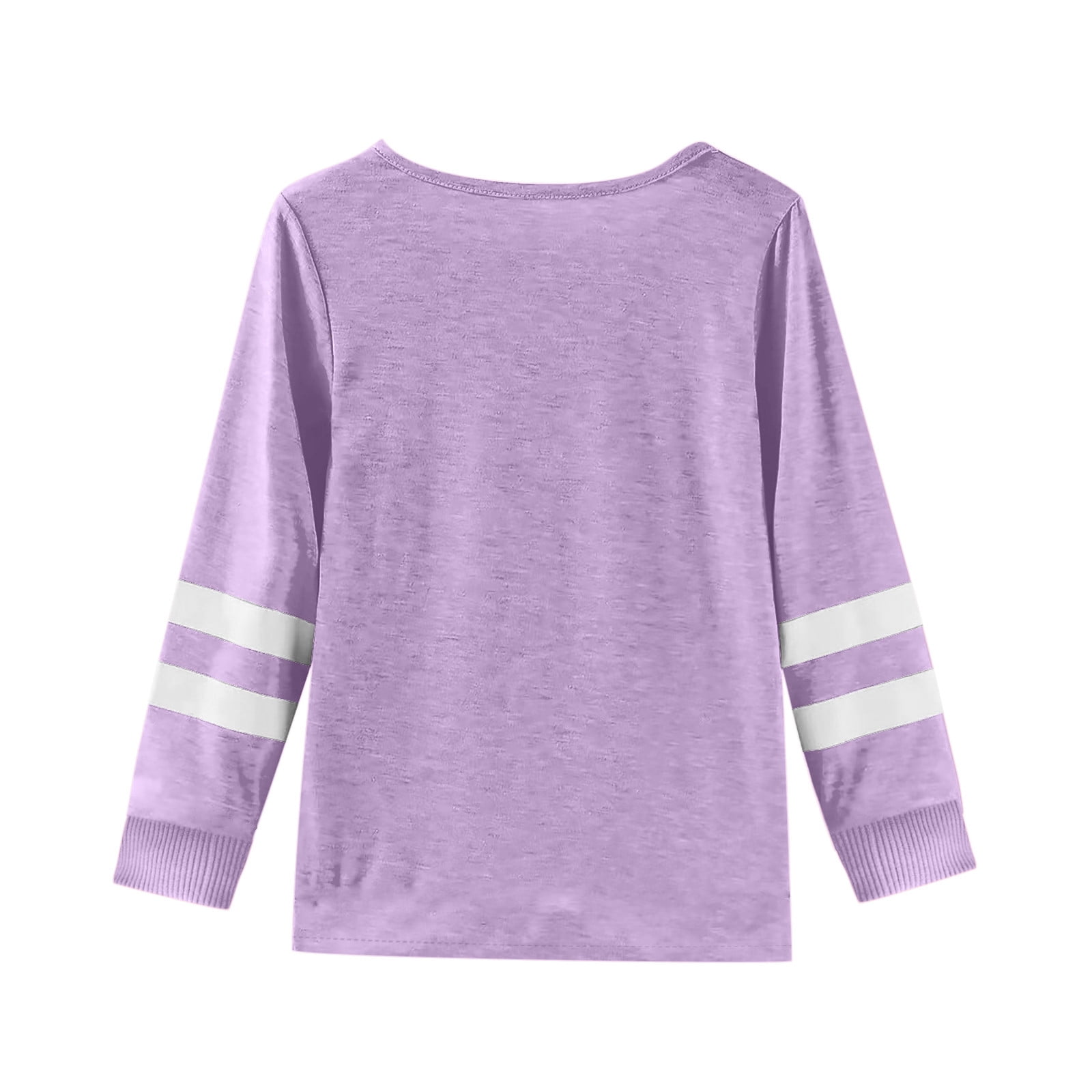 Krdevn Girls Long Sleeve T Shirt Children's Crew Neck Top Girls T Shirt,5-6 Years