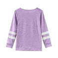 thumbnail image 4 of Toddler Boys Shirts Solid color Purple Long Sleeve Top Crewneck Tee Cotton Casual Kids Sweatshirt Boys 2-3 Years Shirts Cute&nbsp;Boy Girl&nbsp;Clothing, 4 of 5