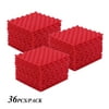 Dcenta Studio Acoustic Foams Panels Sound Insulation Foam 30 * 30cm/ 12 * 12in, Pack of 36pcs, Red