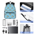 thumbnail image 6 of Haiem Turtle Lightweight Backpack for School, Classic Basic Water Resistant Casual Daypack for Travel with Bottle Side Pockets, 6 of 8