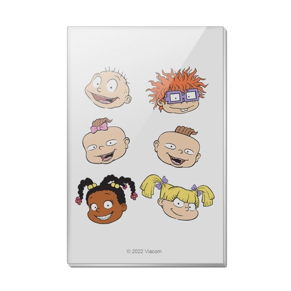 Rugrats Character Heads Rectangle Acrylic Fridge Refrigerator Magnet