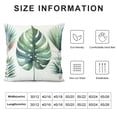 thumbnail image 5 of COMIO Blue Green Tropical Pillow Covers Summer Palm Monstera Leaf Outdoor Decorative Throw Pillows Farmhouse Botanical Pillowcases Cushion Case Decor for Home Sofa Couch Bed White, 5 of 5
