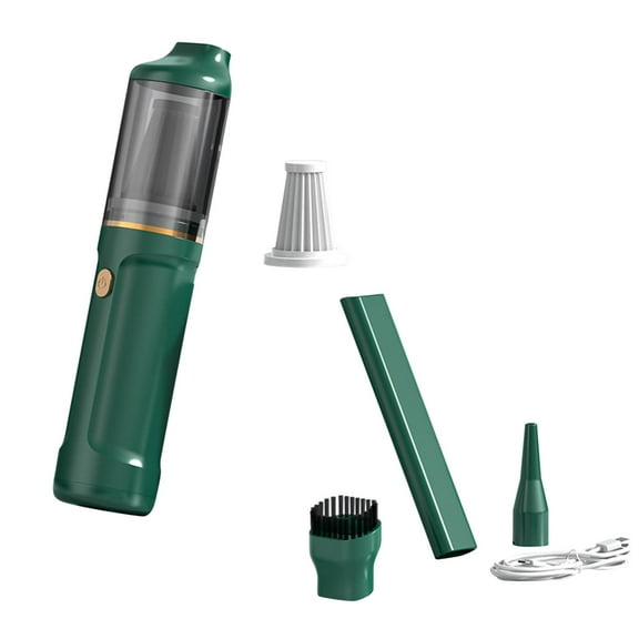 YiBai Car Vacuum Cleaner, Wireless Charging, Household Purpose Vacuum Cleaner, Mini Portable Handheld Car Vacuum Cleaner,for Men Dad,Green