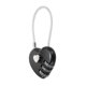 thumbnail image 1 of Uxcell Candado de Combinación de 1 Paquete, Aleación de Zinc, Candado de Combinación de 3 Dígitos en Forma de Corazón para Equipaje, Candado Sin Llave para Uso Exterior [Negro], 1 of 7