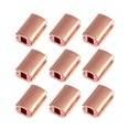 thumbnail image 2 of SHISUYAN 2PCS Metal DIY Jewelry Accessories Copper Beads Jewelry Making String Beads Creative DIY Loose Beads for Bracelet Anklet Necklace Making Rose Gold Inner Bore 2MM, 2 of 9
