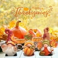 thumbnail image 6 of Hodao Autumn Harvest Gnome Figurines Fall Thanksgiving Resin Decorations with Pumpkin, Acorns & Leaves – Hand-Painted Tabletop Decor for Home, Kitchen, and Office Set of 3, 6 of 7