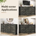 thumbnail image 6 of ANPOO 63 Inch Wide Rustic Farmhouse 12 Drawer Dresser, Vintage Wood Chest with Built-in Multi Power Outlet, Wood Dresser for Bedroom, Living Room, Hallway, 6 of 8