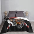 thumbnail image 5 of XMXT Flannel Throw Blanket for Couch, Warm Retro Monkey Santa Bed Sofa Decor Blankets for Home Bedroom, 50 x 40 inches, 5 of 9