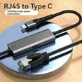 thumbnail image 2 of Adaptador Ethernet Gigabit de 1000 Mbps Tipo C A RJ45, Convertidor Ethernet Gigabit de 1000 Mbps PD100W, 3 Metros, 2 of 5